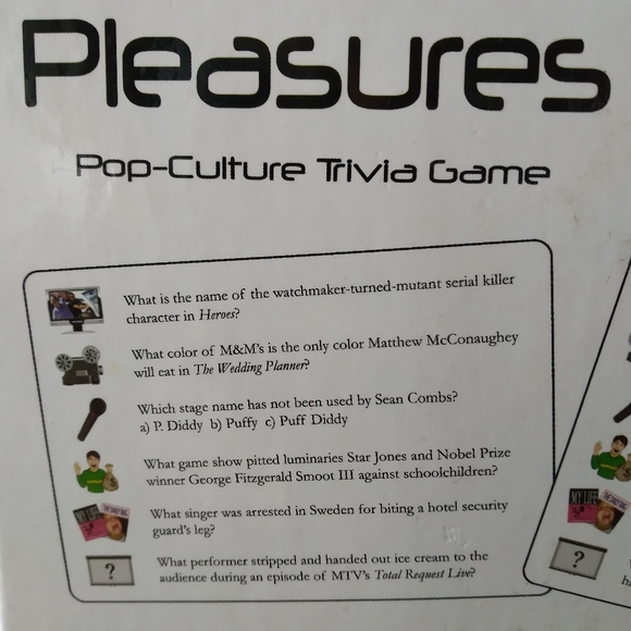 GUILTY PLEASURES POP CULTURE TRIVIA BOARD GAME - TV MOVIES MUSIC BOOKS TABLOIDS - Picture 16 of 16
